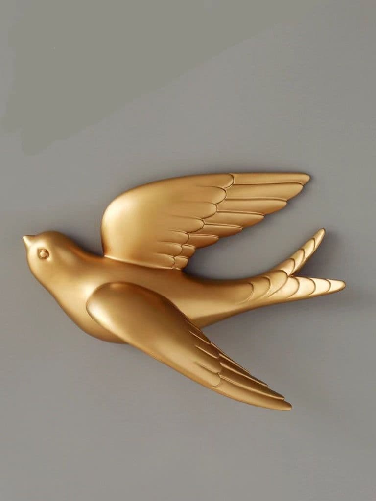 image-Small Bird Wall Decoration Waterproof Moisture-proof Background Wall Hanging Decoration Non-punching 3d Animal Three-dimensional Wall Paste