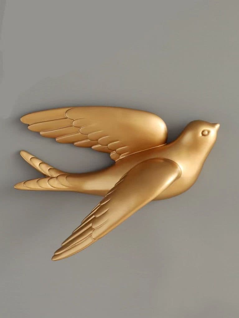 image-Small Bird Wall Decoration Waterproof Moisture-proof Background Wall Hanging Decoration Non-punching 3d Animal Three-dimensional Wall Paste