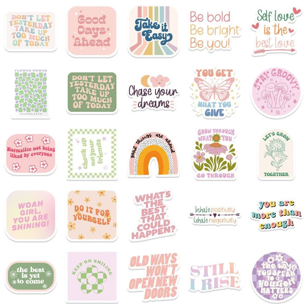 image-Motivational Statement Stickers Decorated