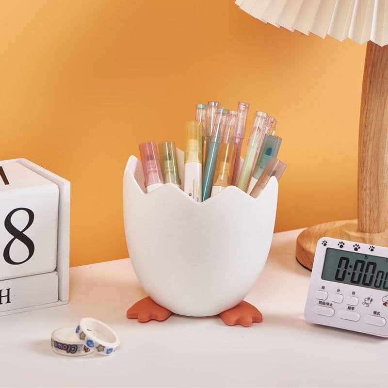 image-Pen Holder Cracked Chicken Storage Box Multifunctional