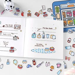 image-Sticker Pack Little Life Home Series Hand-painted Cartoon Hand Tent Stickers 100 Sheets