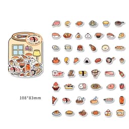 image-Sticker Pack Little Life Home Series Hand-painted Cartoon Hand Tent Stickers 100 Sheets