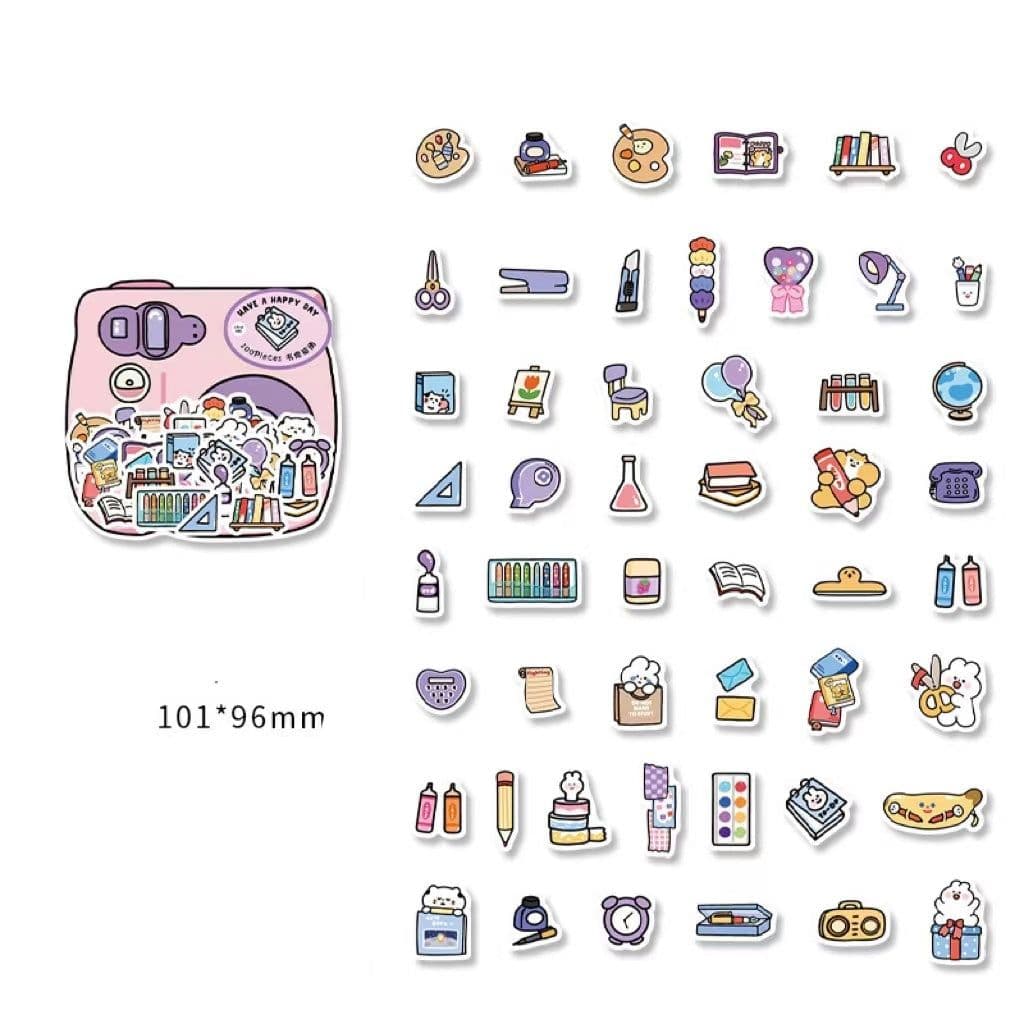 image-Sticker Pack Little Life Home Series Hand-painted Cartoon Hand Tent Stickers 100 Sheets