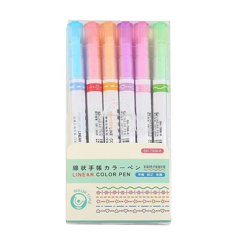 image-Net Celebrity Creative Curve Pen Roller Outline Pen Student Hand Ledger Line Paintbrush
