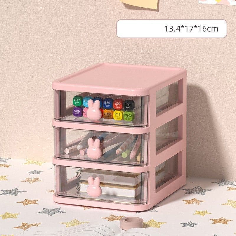 image-Desktop Storage Box Small Drawer Type Children's Hair Clip Headwear Organizing Box