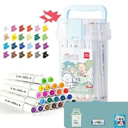 image-Quick-drying Opaque Art Brush Color Double-head Watercolor Pen