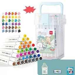 image-Quick-drying Opaque Art Brush Color Double-head Watercolor Pen