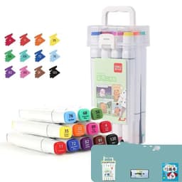 image-Quick-drying Opaque Art Brush Color Double-head Watercolor Pen