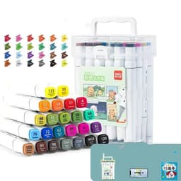 image-Quick-drying Opaque Art Brush Color Double-head Watercolor Pen