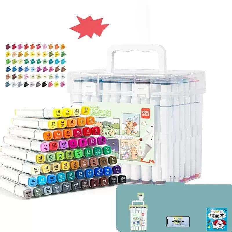 image-Quick-drying Opaque Art Brush Color Double-head Watercolor Pen
