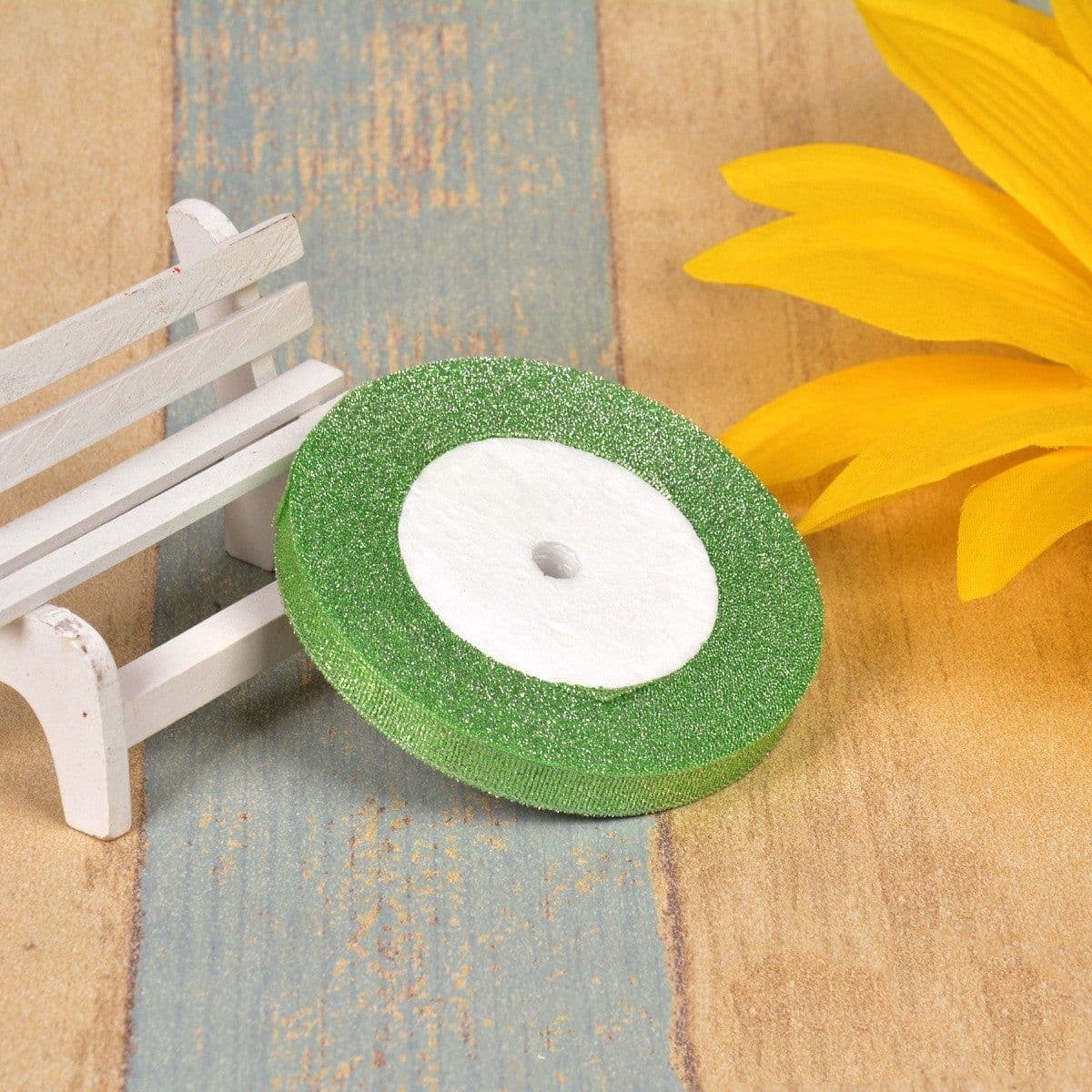 image-1cm Colorful Green Onion With 3 Points Ribbon Bow Gold Silk Silver Polyester Ribbon