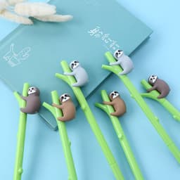 image-Zhongfan Creative Small Black Cute Cartoon Signature Pen