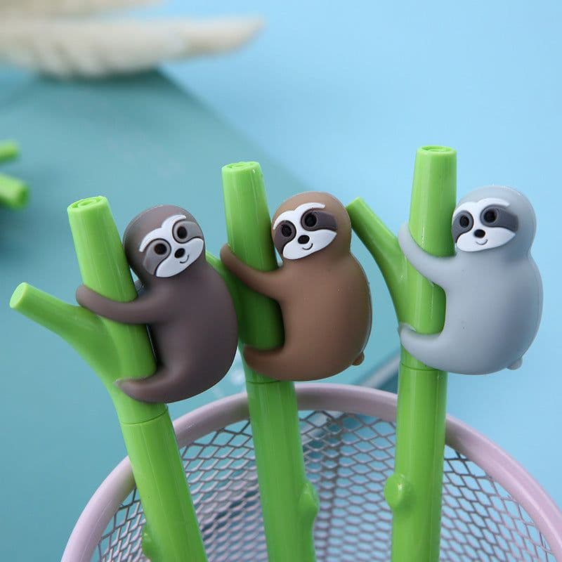 image-Zhongfan Creative Small Black Cute Cartoon Signature Pen