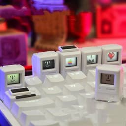 image-Macintosh Styling Retro Personality Transparent Key Cap