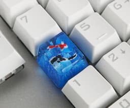 image-Scenery Koi Backspace Resin Keycaps For Cherry Mx Switch