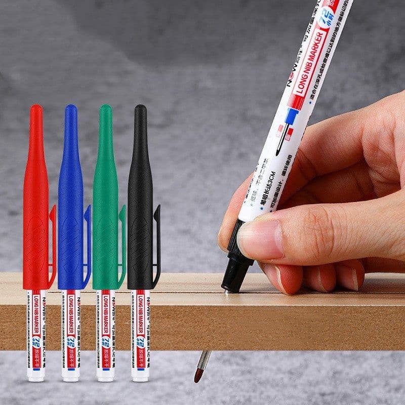 image-Long-head Quick-drying Waterproof Woodworking Oil Marker