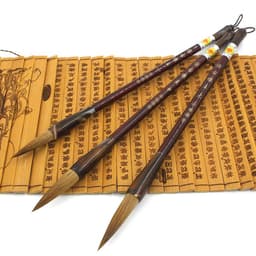 image-Wolf Hao Large And Small Block Steel Rod Brush Longfeng Painting And Calligraphy Set