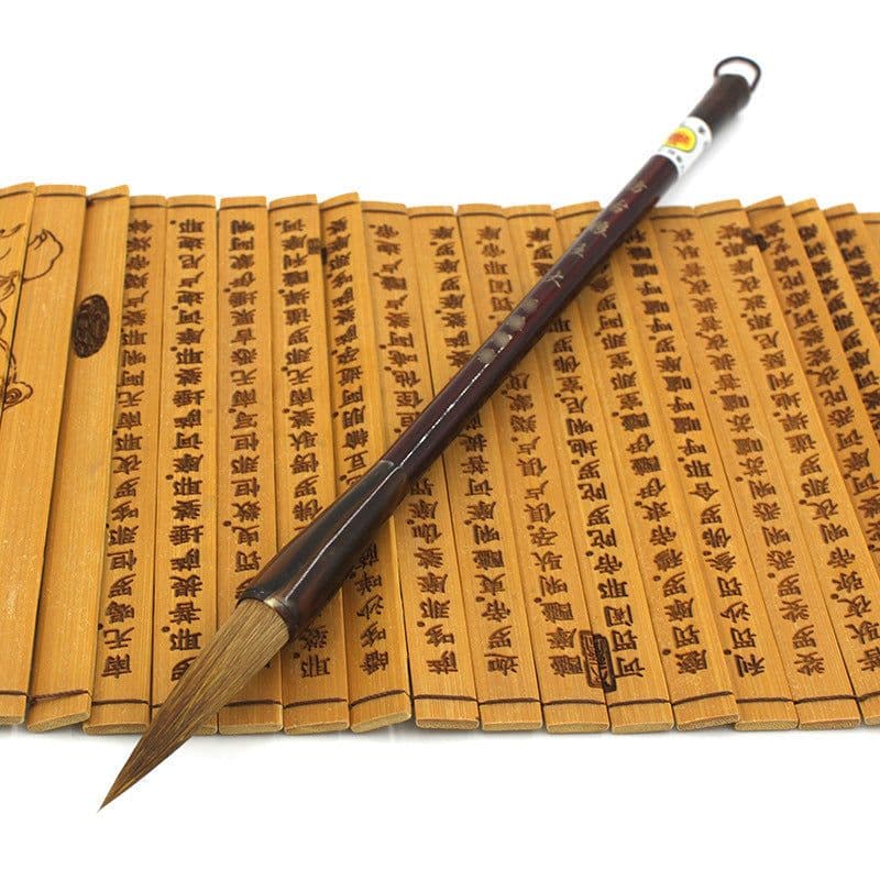 image-Wolf Hao Large And Small Block Steel Rod Brush Longfeng Painting And Calligraphy Set