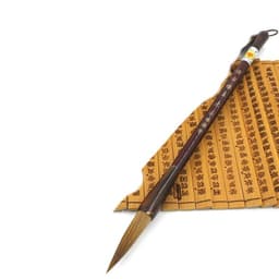 image-Wolf Hao Large And Small Block Steel Rod Brush Longfeng Painting And Calligraphy Set