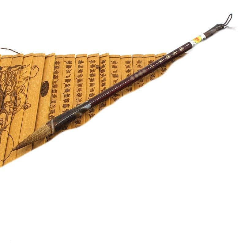 image-Wolf Hao Large And Small Block Steel Rod Brush Longfeng Painting And Calligraphy Set