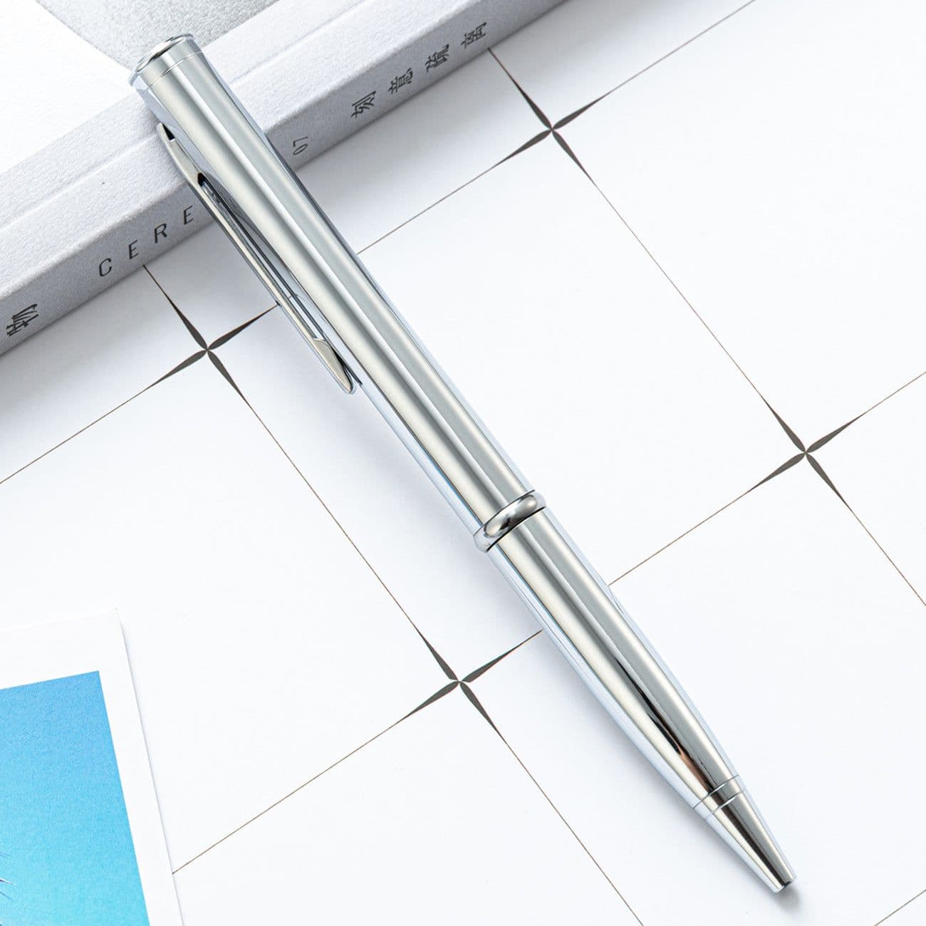 image-Outdoor Tactical Defensive Metal Knife Ballpoint Pen
