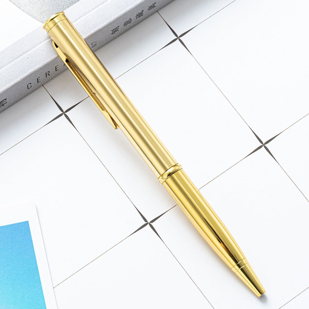 image-Outdoor Tactical Defensive Metal Knife Ballpoint Pen