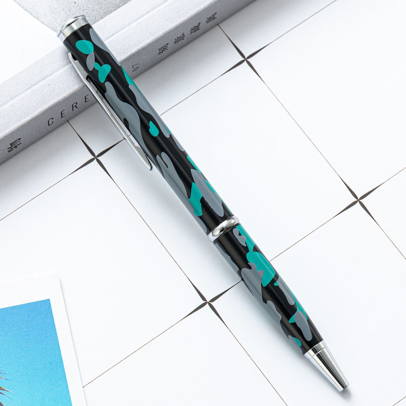image-Outdoor Tactical Defensive Metal Knife Ballpoint Pen