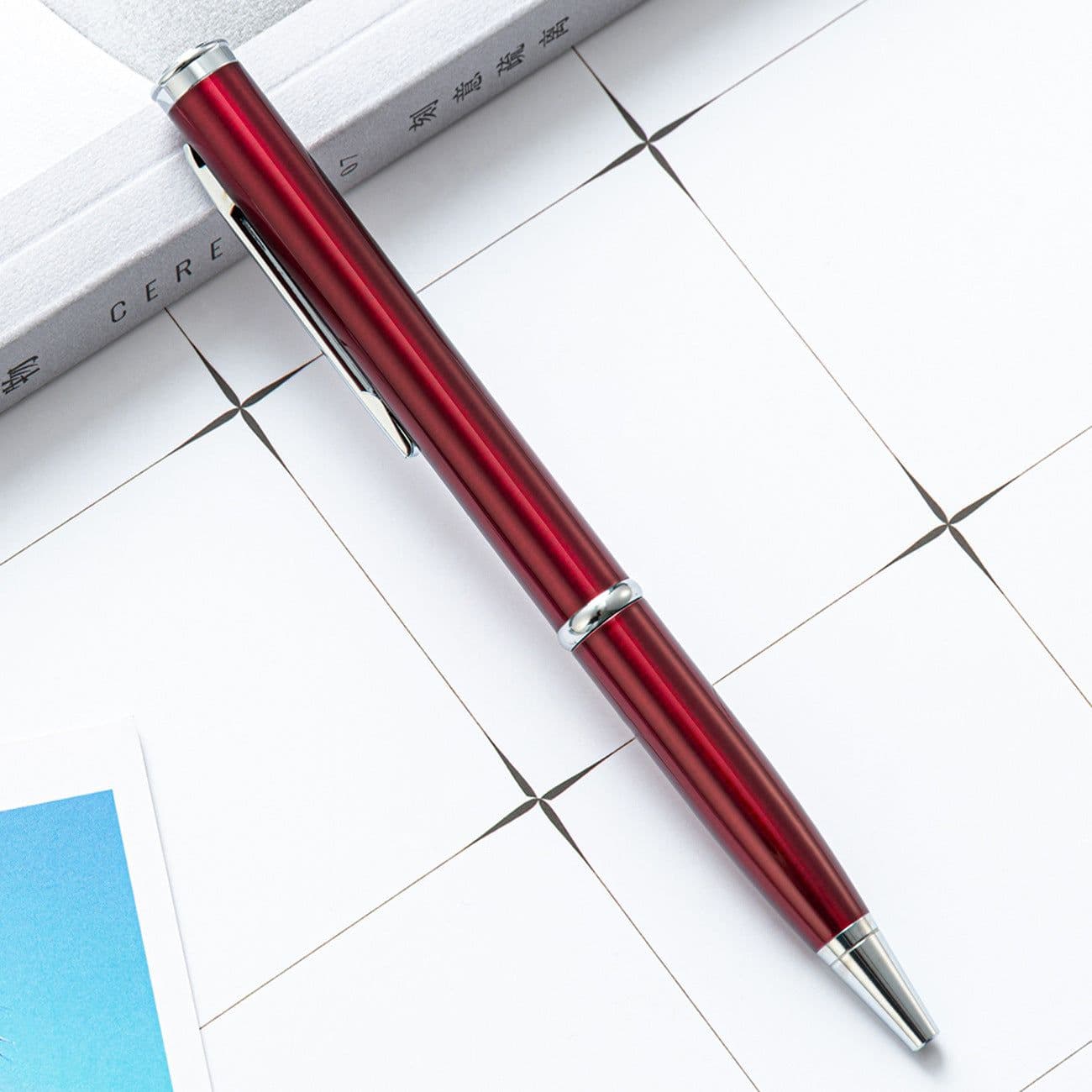 image-Outdoor Tactical Defensive Metal Knife Ballpoint Pen