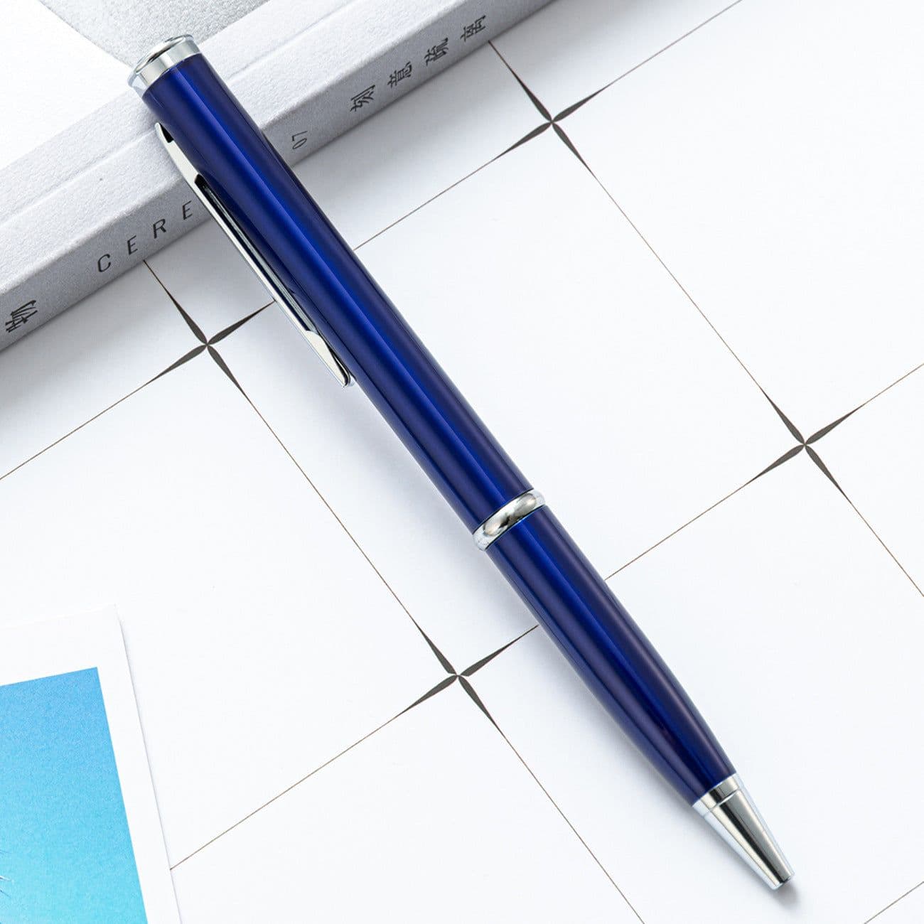 image-Outdoor Tactical Defensive Metal Knife Ballpoint Pen