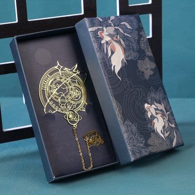 image-Twelve Constellations Series Metal Bookmark Brass Hollowed Out