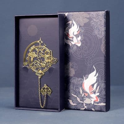 image-Twelve Constellations Series Metal Bookmark Brass Hollowed Out