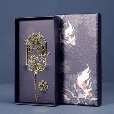 image-Twelve Constellations Series Metal Bookmark Brass Hollowed Out