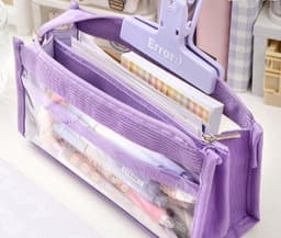 image-Large Capacity Six-layer Transparent Pen Bag Stationery For Primary School Students