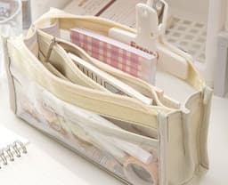 image-Large Capacity Six-layer Transparent Pen Bag Stationery For Primary School Students