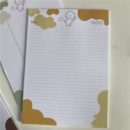image-INS Wind Marshmallow Dog Korean PP Puppy B5 Word Sticky Note Paper