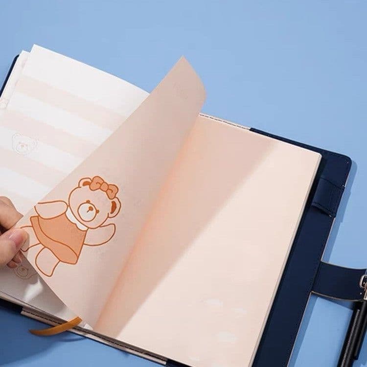 image-B6 Tide Card Password Book With Lock Senior Diary School Girls Creative Hand Ledger