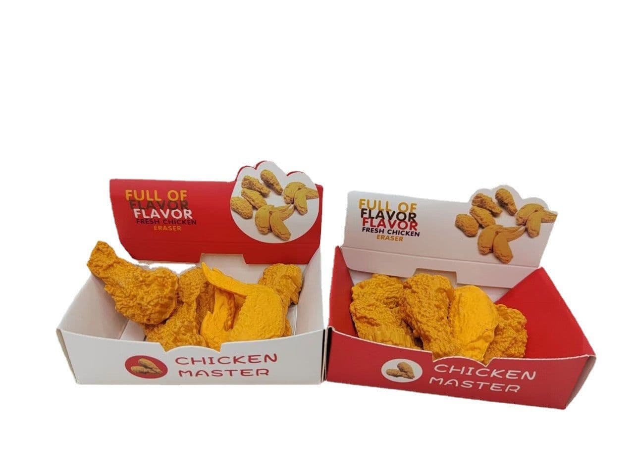 image-Creative Simulation Chicken Wing Drumstick Eraser Student School Supplies
