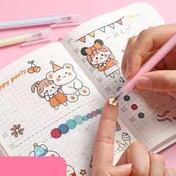 image-Macaroon Color Dispensing Cap-pulling 20-second Quick-drying Dispensing Pen