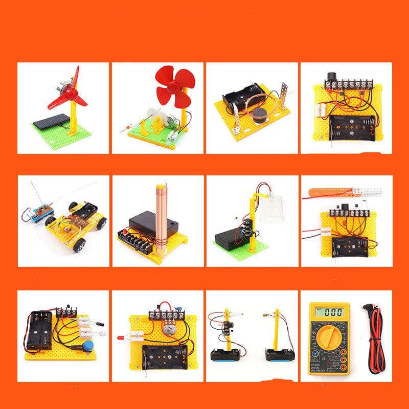 image-Handmade DIY Electronic Science Experiment Set Students Physical Puzzle