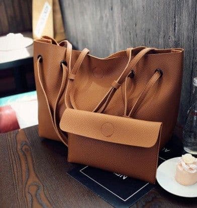 image-Fashion Shoulder Tote Bag Two Piece Crossbody Bag