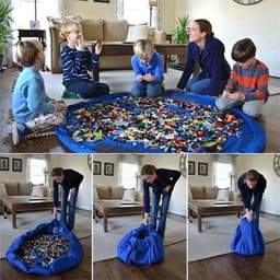 image-Creative travel picnic pads, large size baby toys, storage bags, convenient waterproof finishing bags.