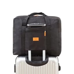 image-Large Capacity Foldable Travel Bag Nylon Waterproof Gym Duffel Bag Folding Traveling Clothes Storage Organizer