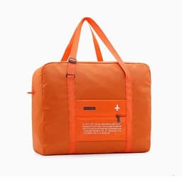 image-Large Capacity Foldable Travel Bag Nylon Waterproof Gym Duffel Bag Folding Traveling Clothes Storage Organizer