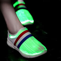 image-Fiber Optic LED Shoes USB Recharge Glowing Sneakers Man Llight Up Shoes