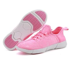 image-Fiber Optic LED Shoes USB Recharge Glowing Sneakers Man Llight Up Shoes