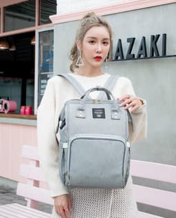 image-Large Capacity Diaper Bag Mummy Nursing Nappy Backpacks Travel Baby