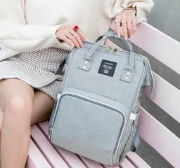 image-Large Capacity Diaper Bag Mummy Nursing Nappy Backpacks Travel Baby