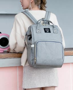 image-Large Capacity Diaper Bag Mummy Nursing Nappy Backpacks Travel Baby
