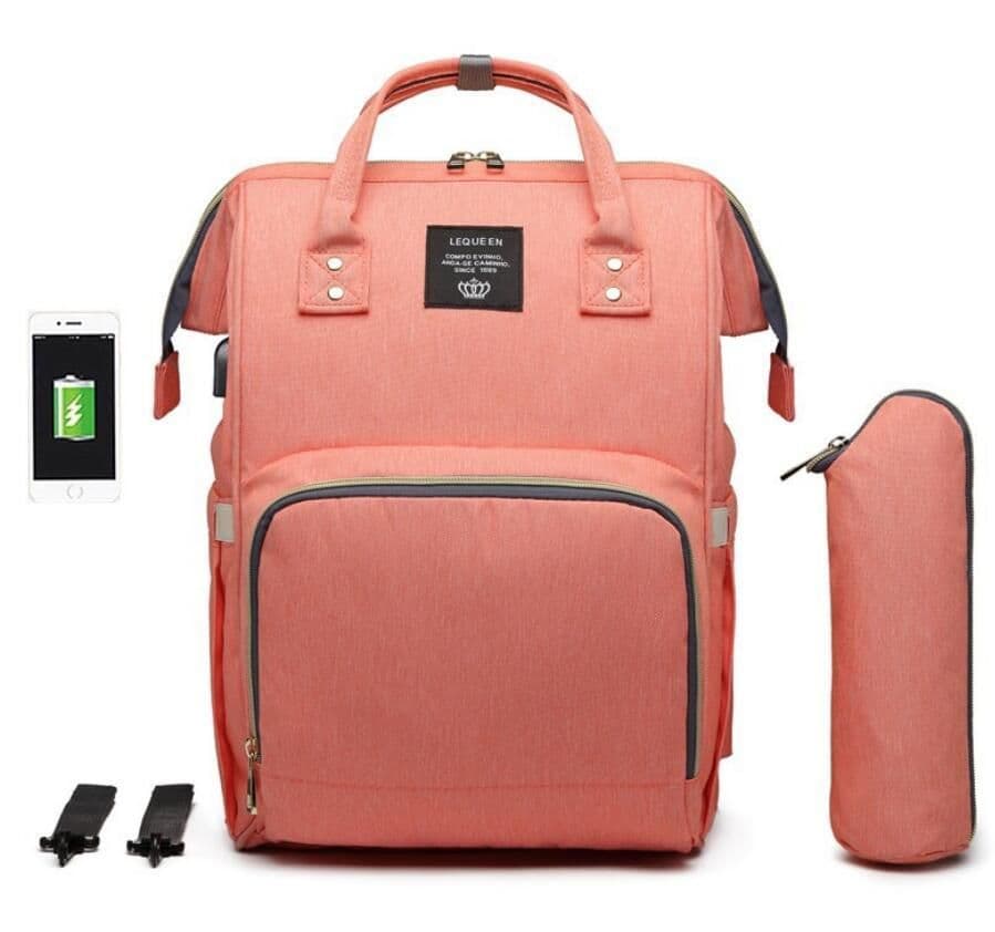 image-Large Capacity Diaper Bag Mummy Nursing Nappy Backpacks Travel Baby
