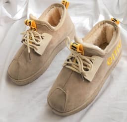 image-Boots women cotton shoes winter new version of the Korean version of students all warm with velvet and thickened bread shoes female